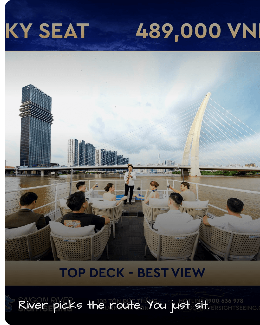 Saigon River Sightseeing upper deck
