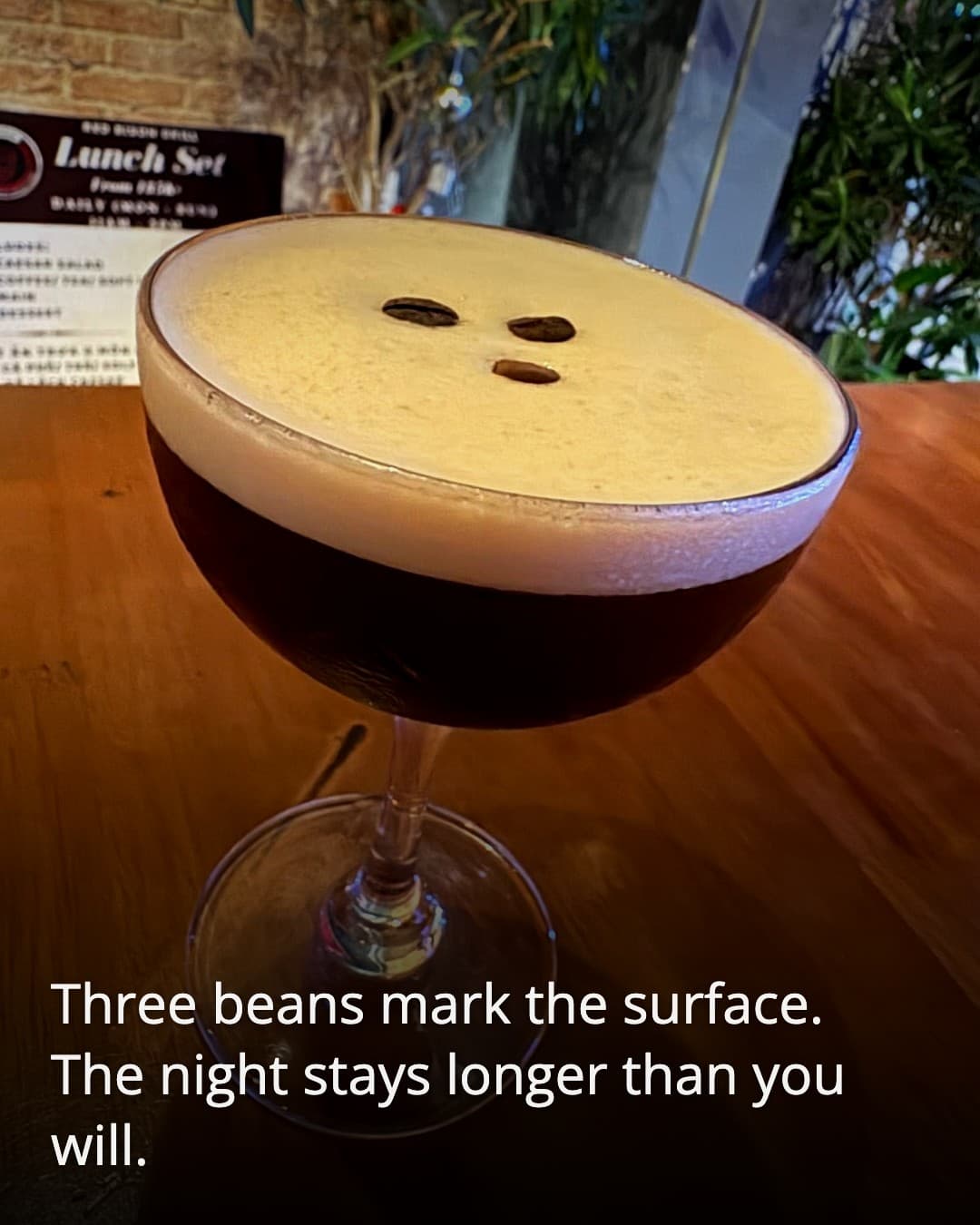 Jackalope Bar coffee-bean cocktail