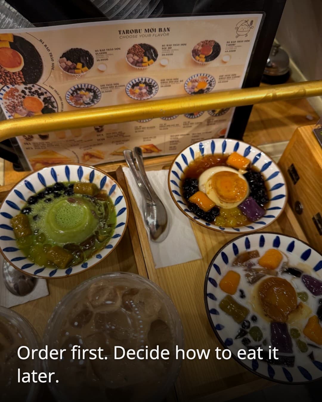 Tarobu Dessert che bowls