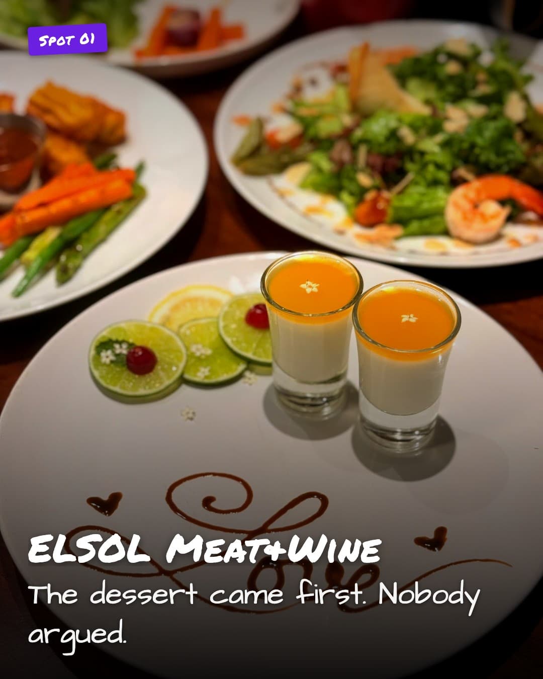 ELSOL Meat&Wine dessert