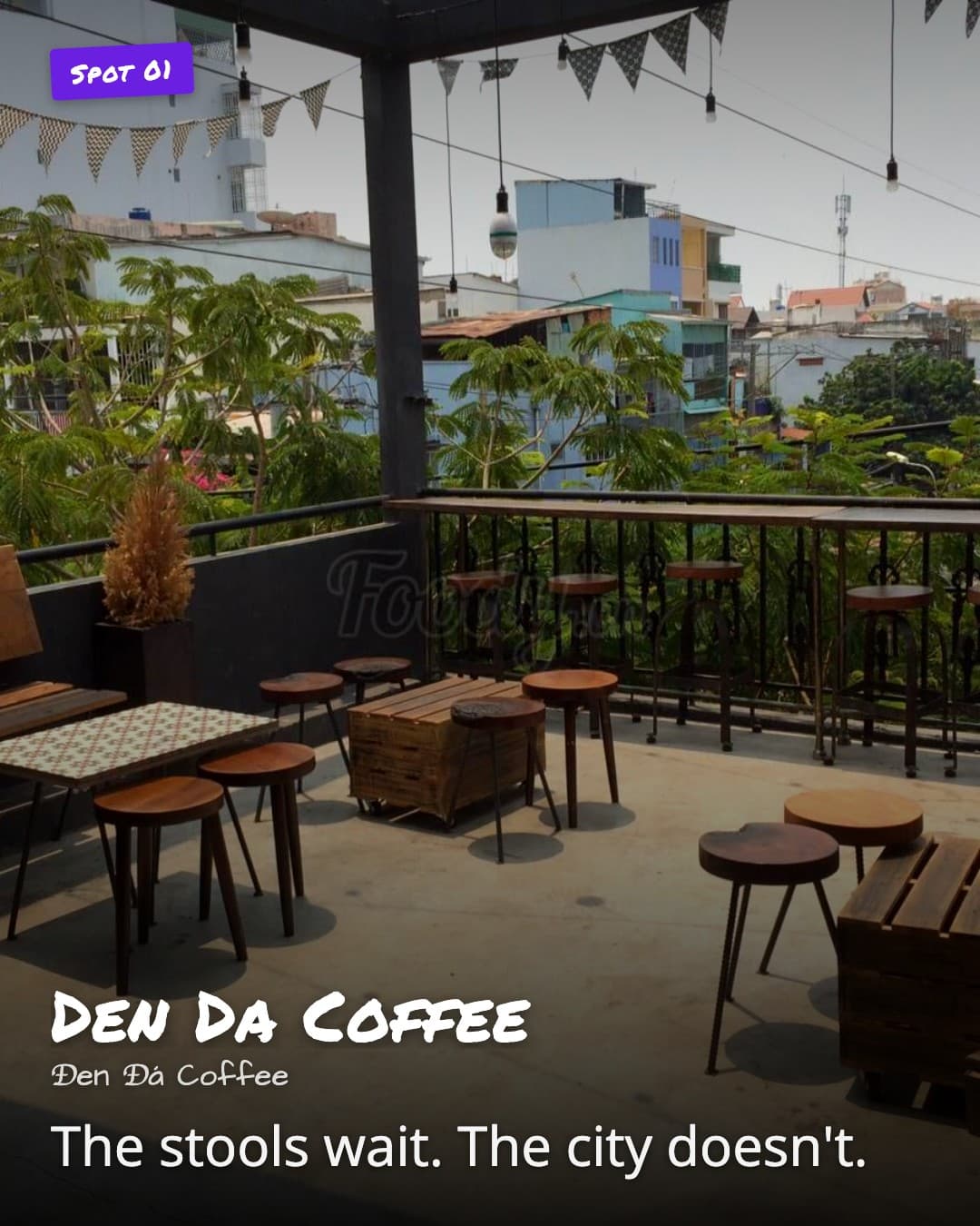 Den Da Coffee rooftop terrace