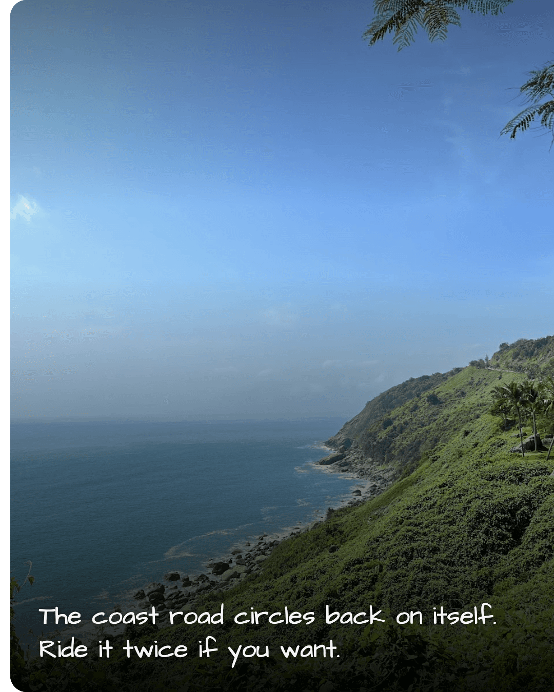 Son Tra Peninsula coastal cliff road