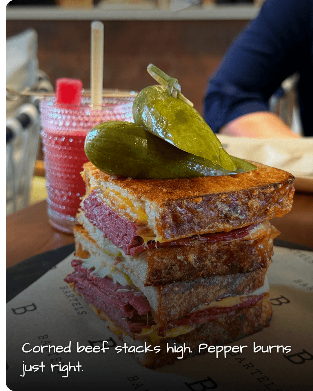 BARTELS Thao Dien corned beef sandwich