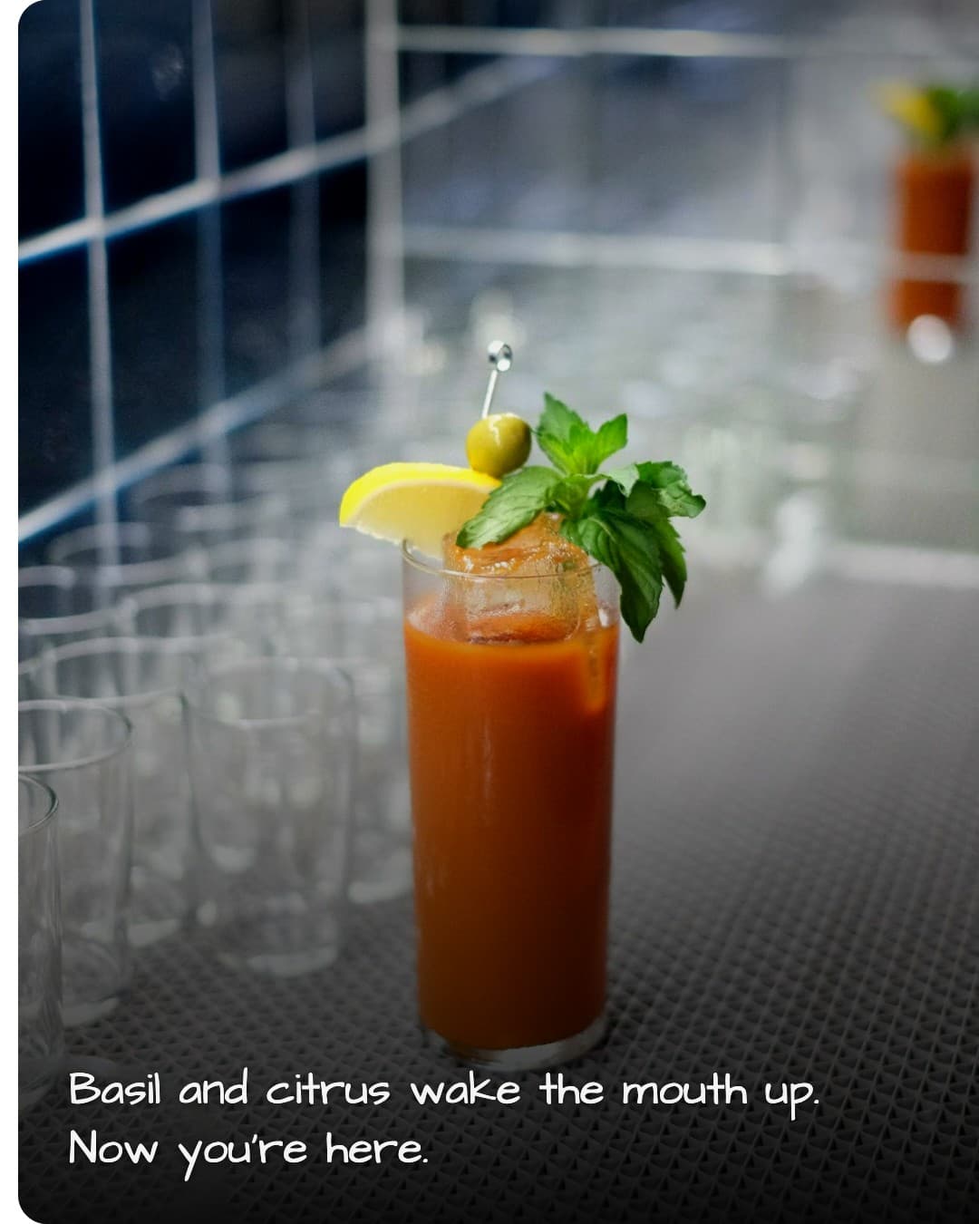 the Pi citrus cocktail