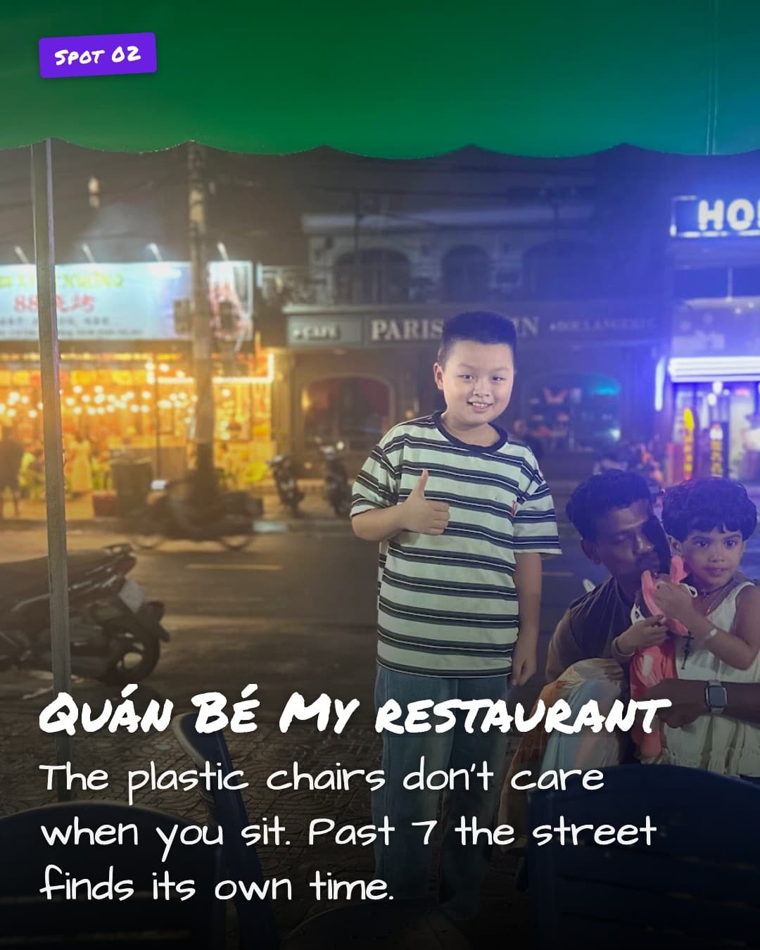Quan Be My restaurant sidewalk seating