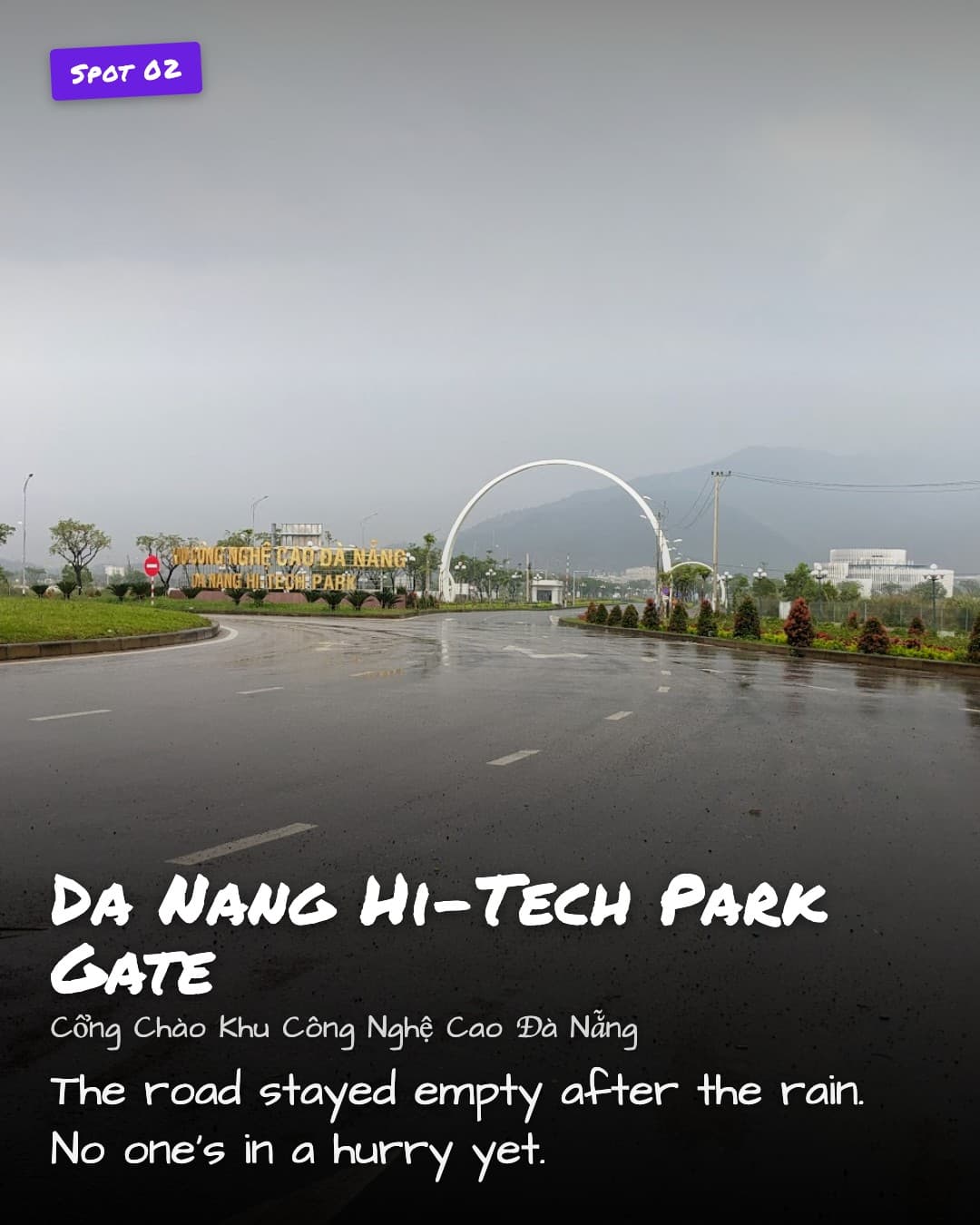 Da Nang Hi-Tech Park Gate entrance road