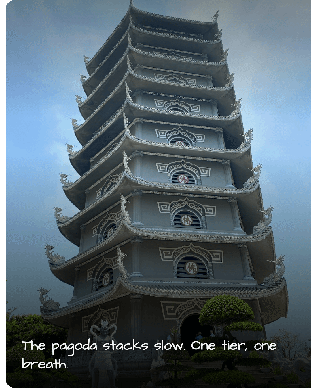 The Monkey Mountain pagoda tiers