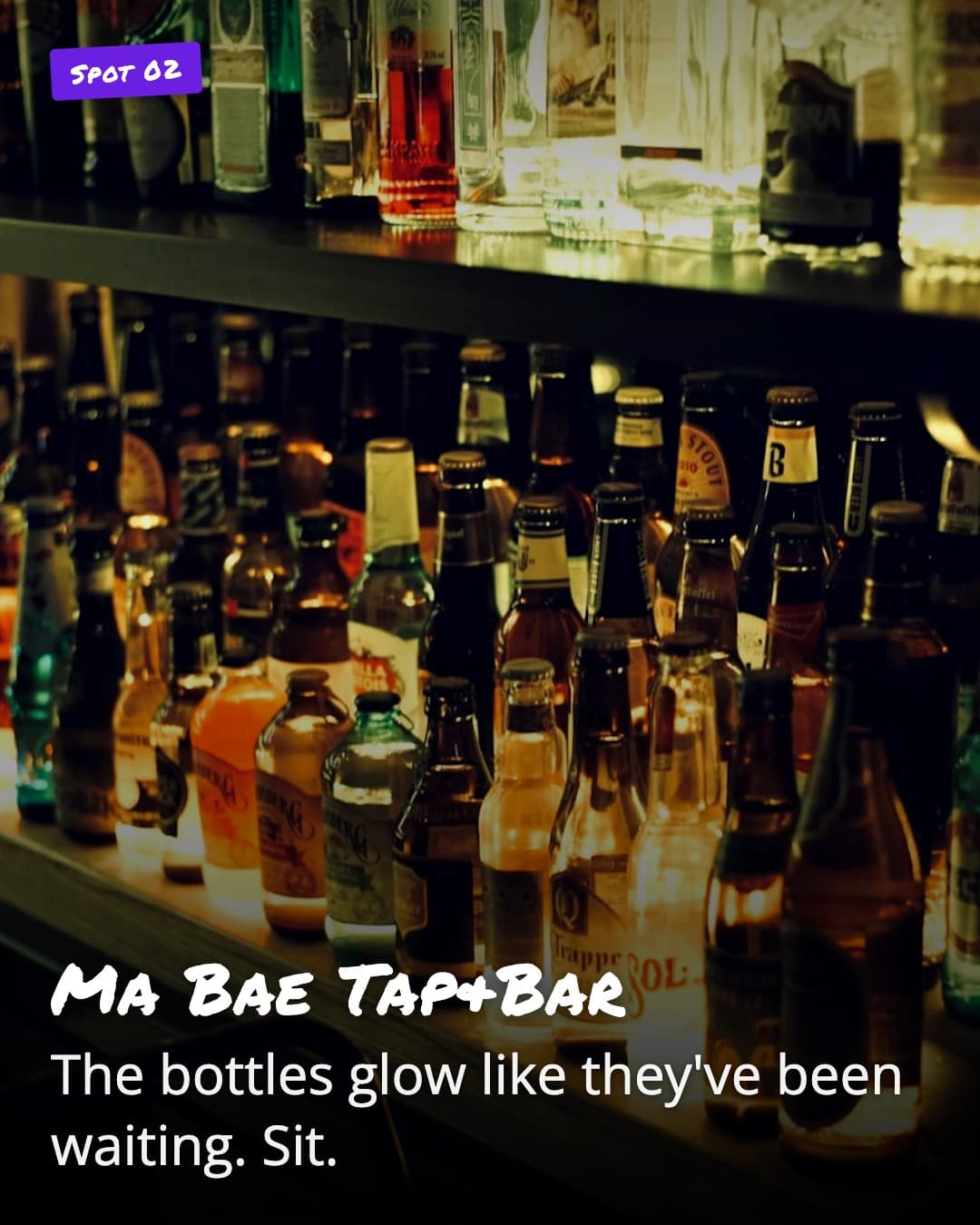 Ma Bae Tap&Bar bottle wall