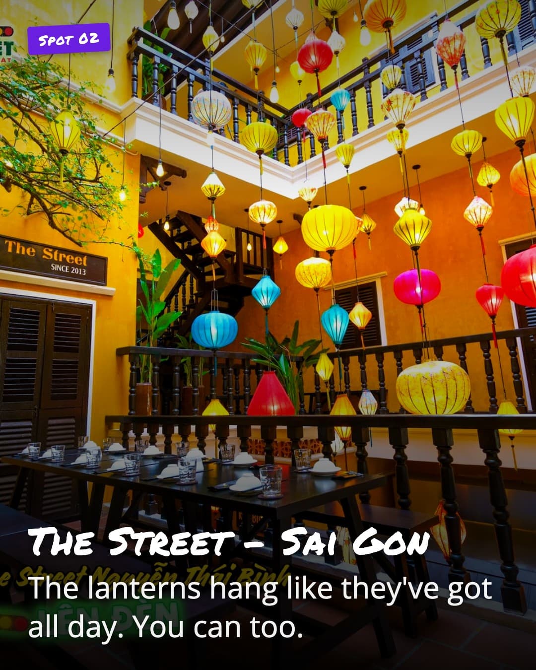 The Street - Sai Gon courtyard lanterns