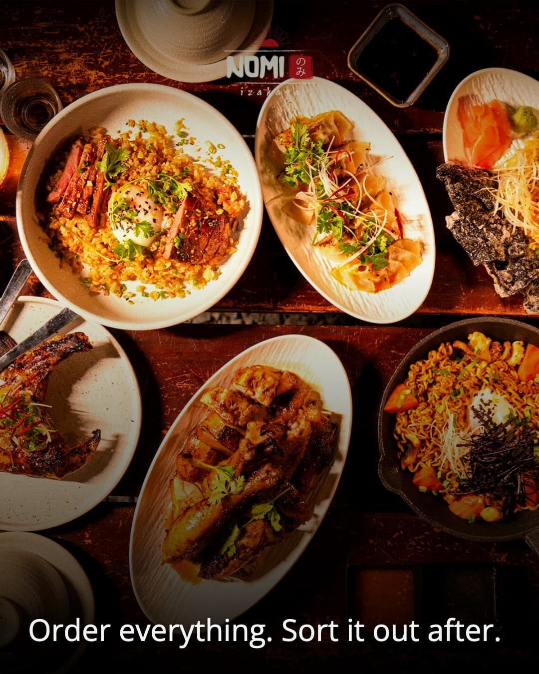 Nomi 81 Izakaya food spread