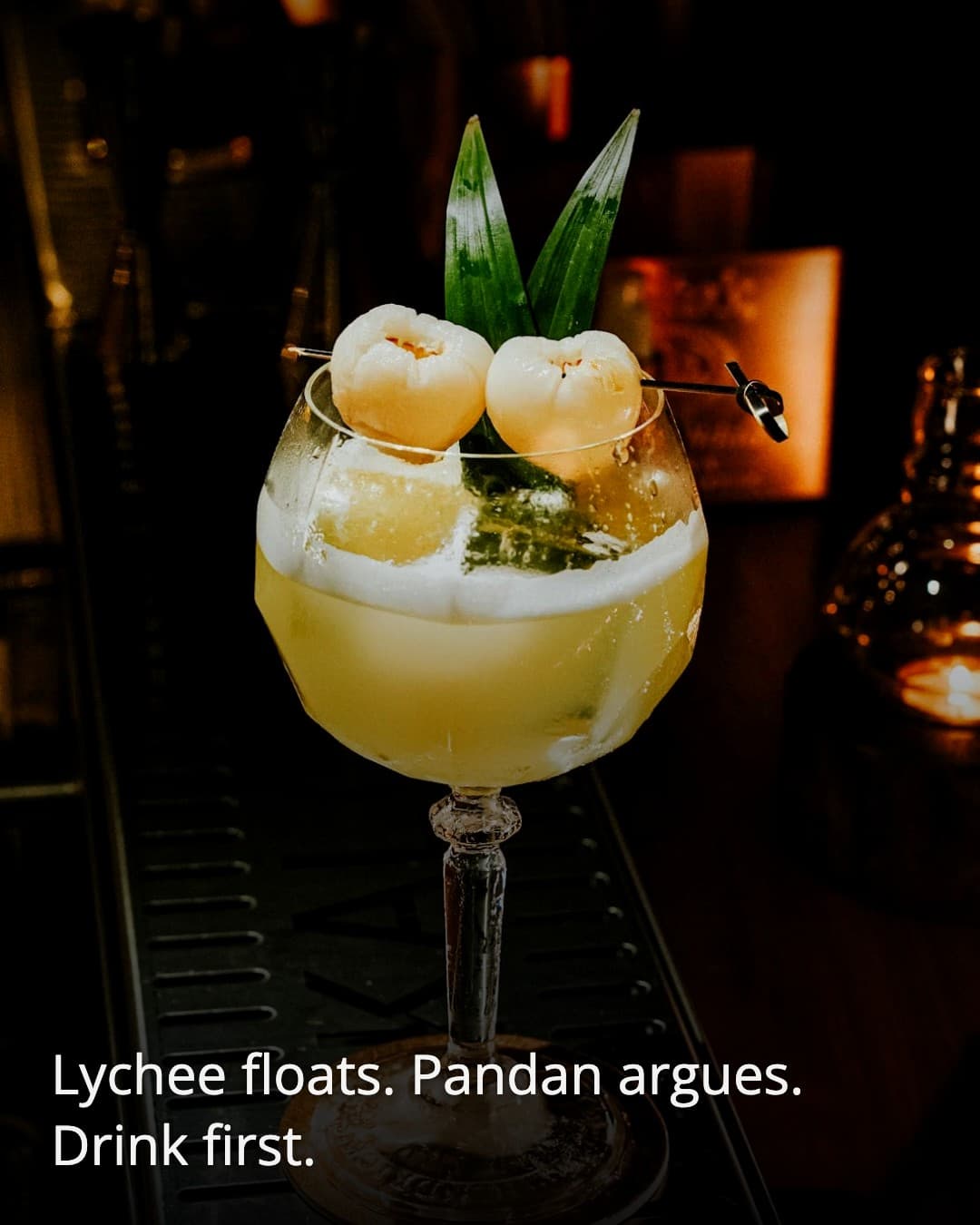 Jackalope Bar lychee cocktail