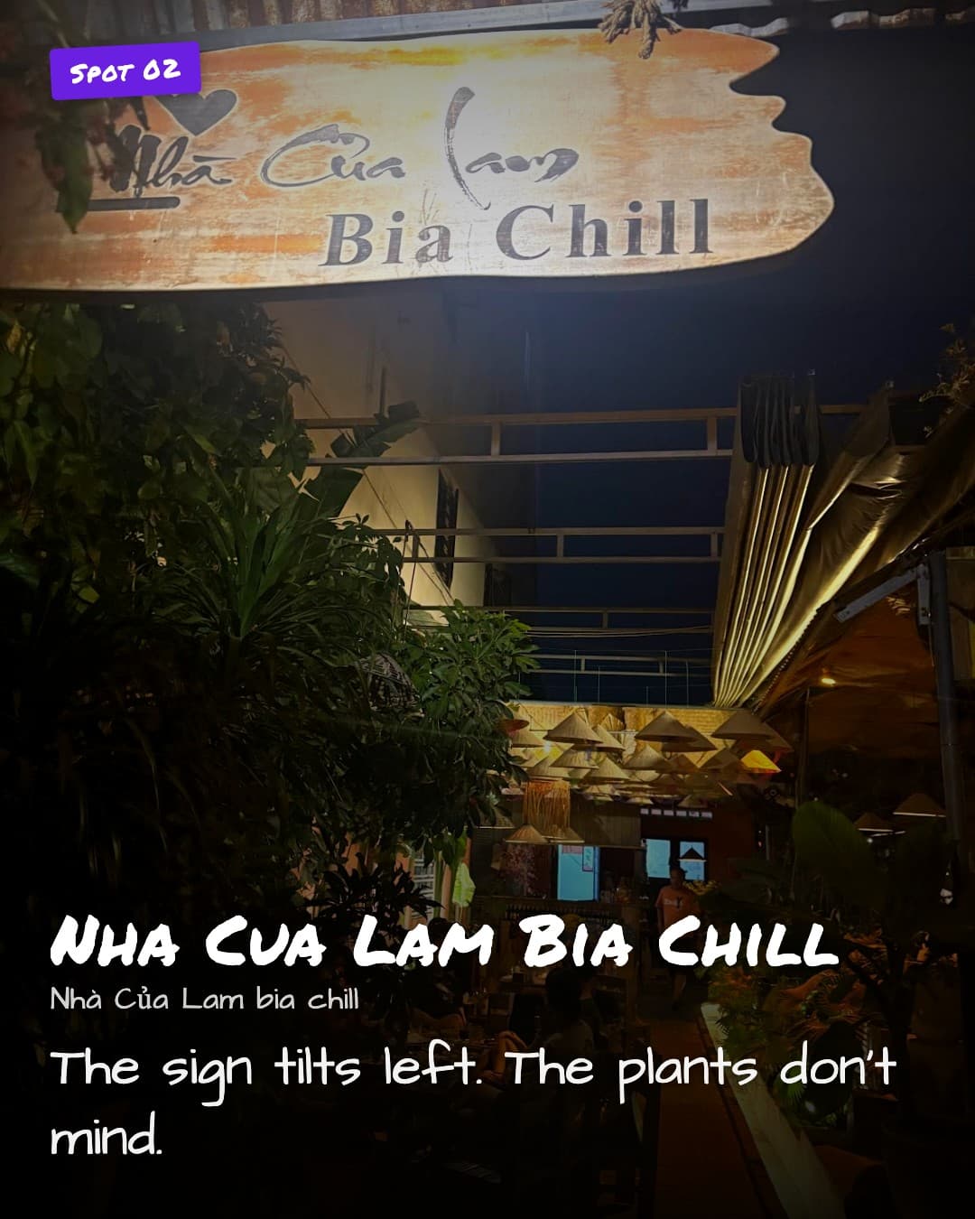 Nha Cua Lam Bia Chill entrance