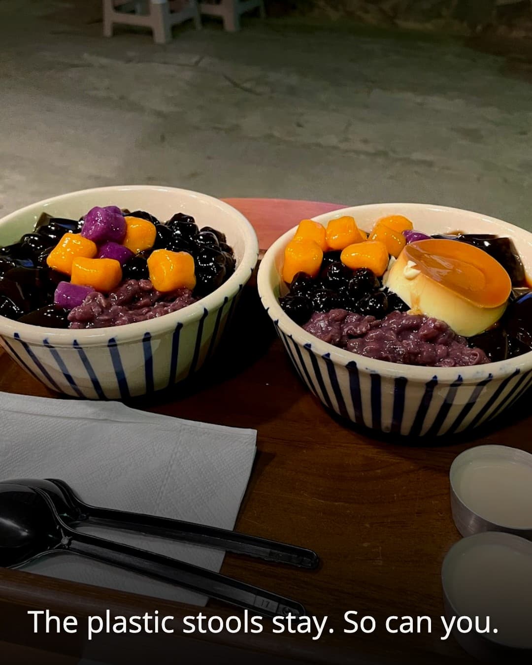 Tarobu Dessert outdoor seating