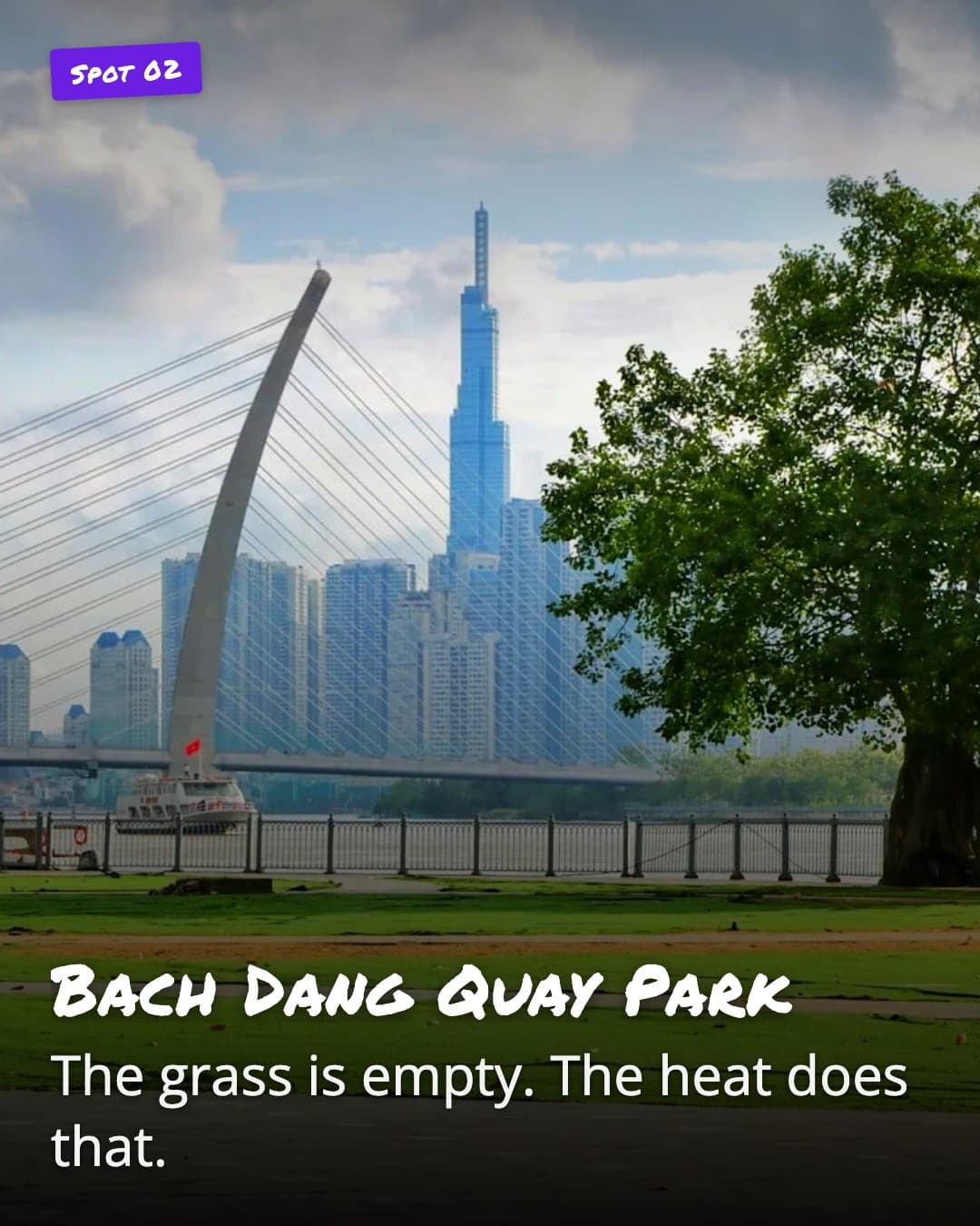 Bach Dang Quay Park lawn