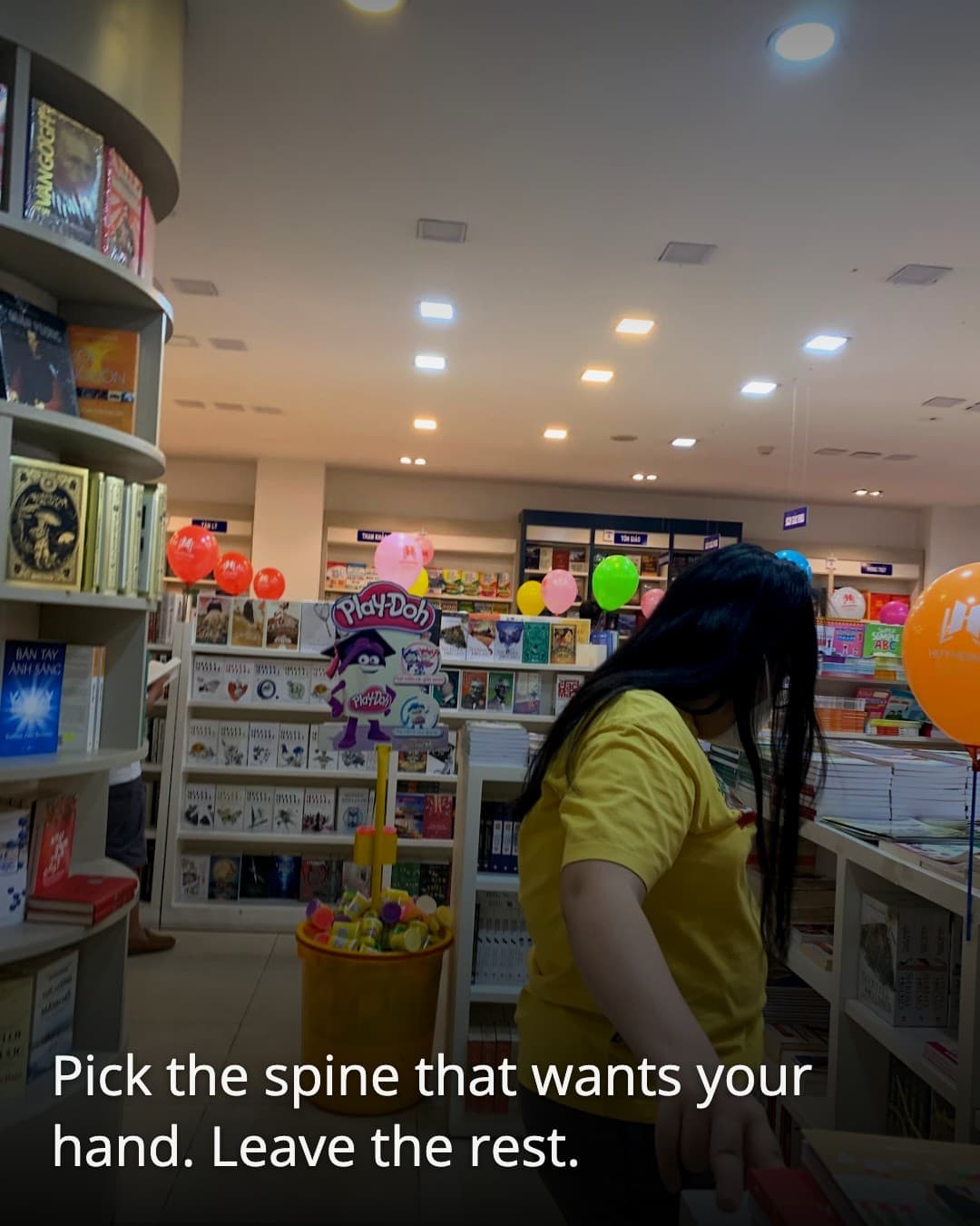 Huy Hoang Bookstore book aisle