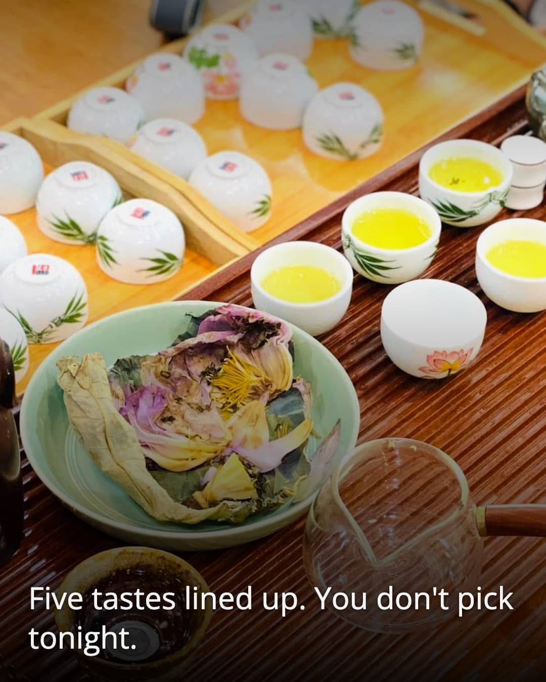 Kosala Vietnamese Teahouse tasting flight