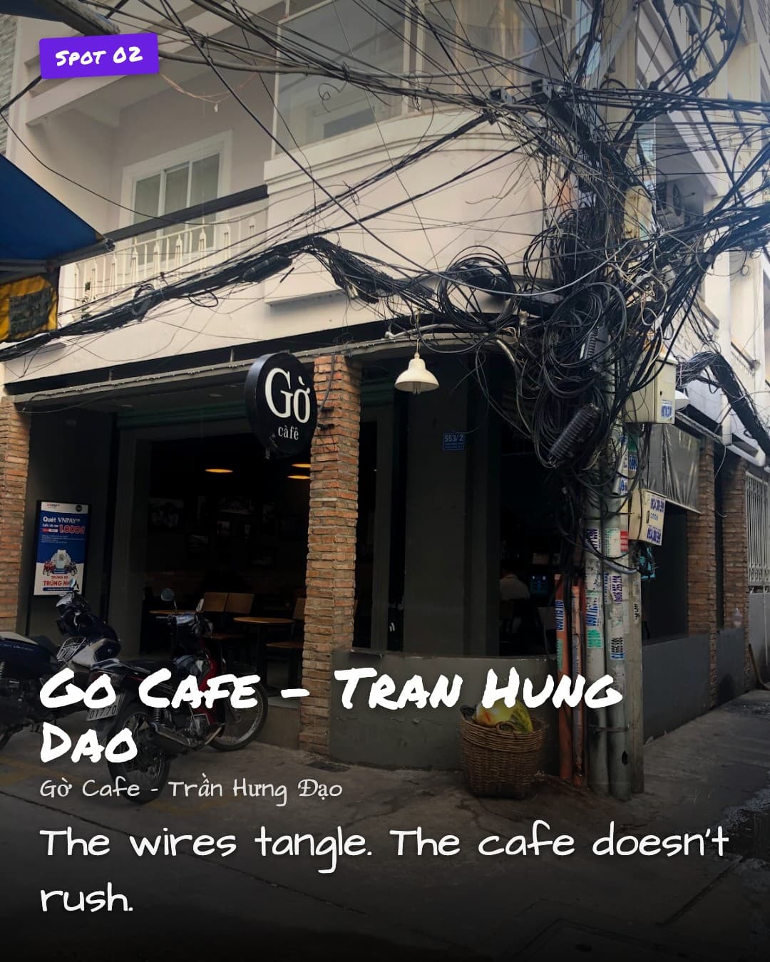 Gờ Cafe - Trần Hưng Đạo exterior wires