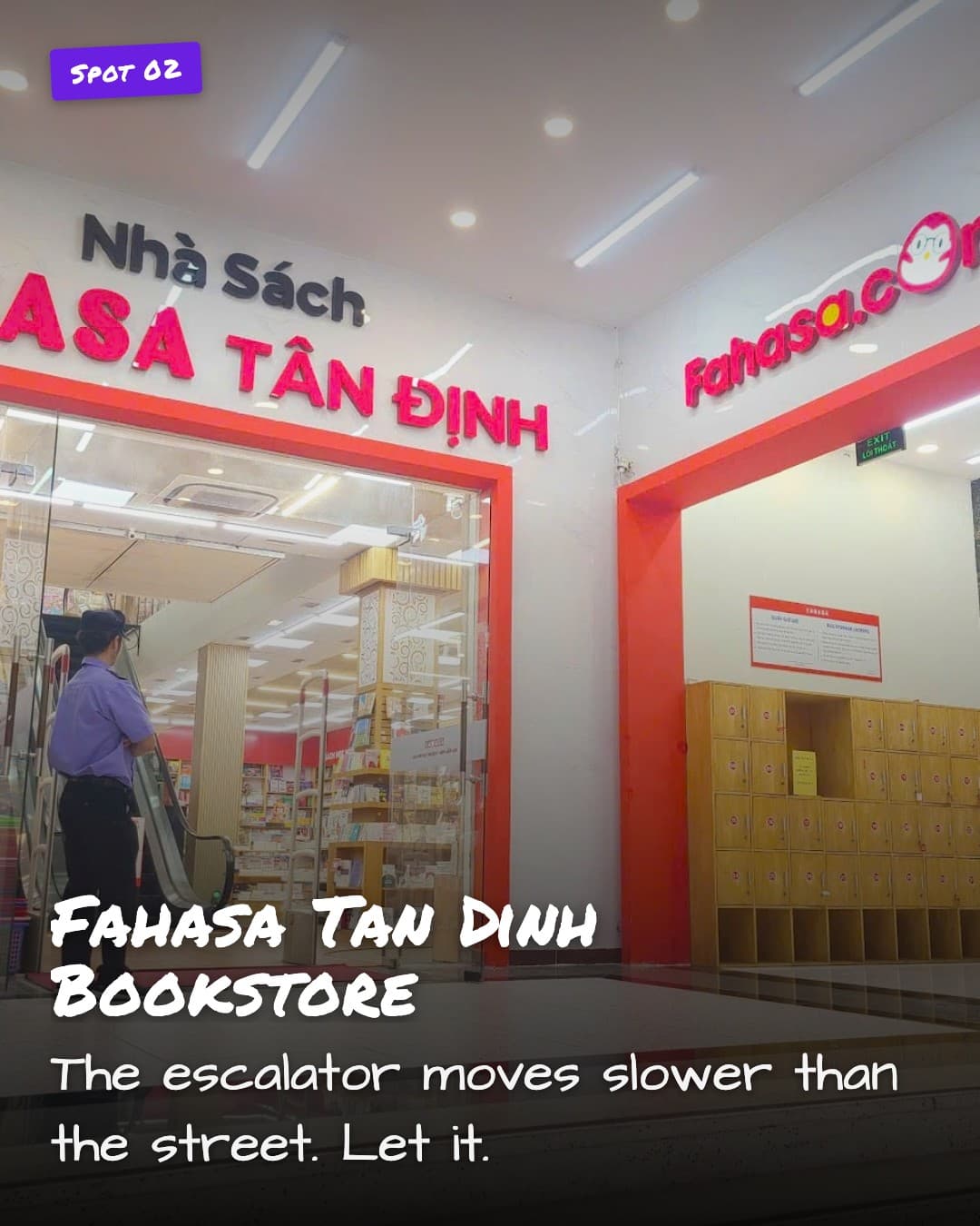 Fahasa Tan Dinh Bookstore entrance