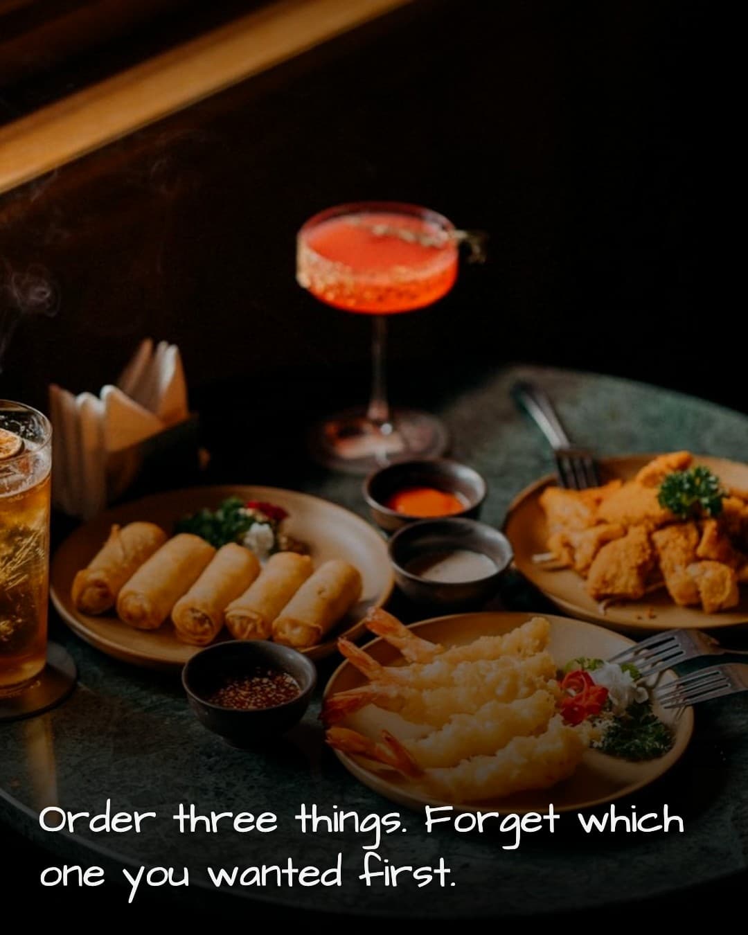 Refined Saigon appetizer spread