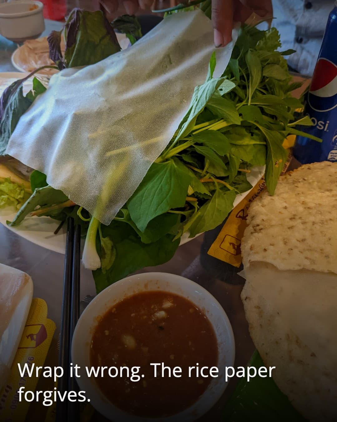 Banh Trang Thit Heo Tran Le rice paper roll
