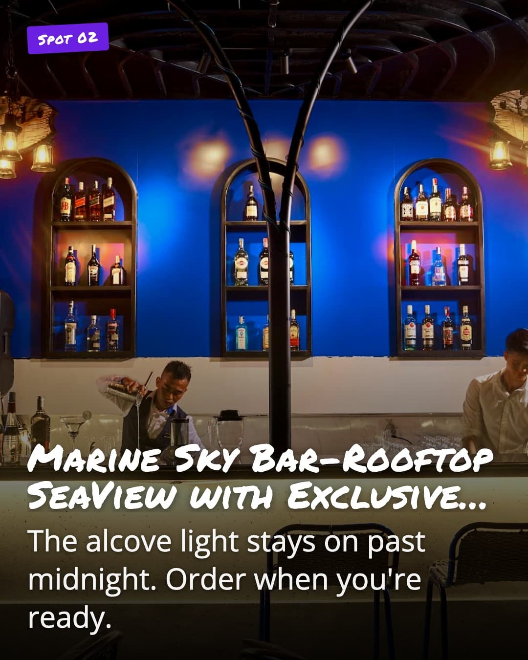 Marine Sky Bar counter
