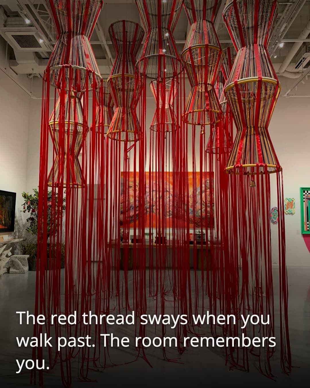 CHILLALA - House of Art red thread installation