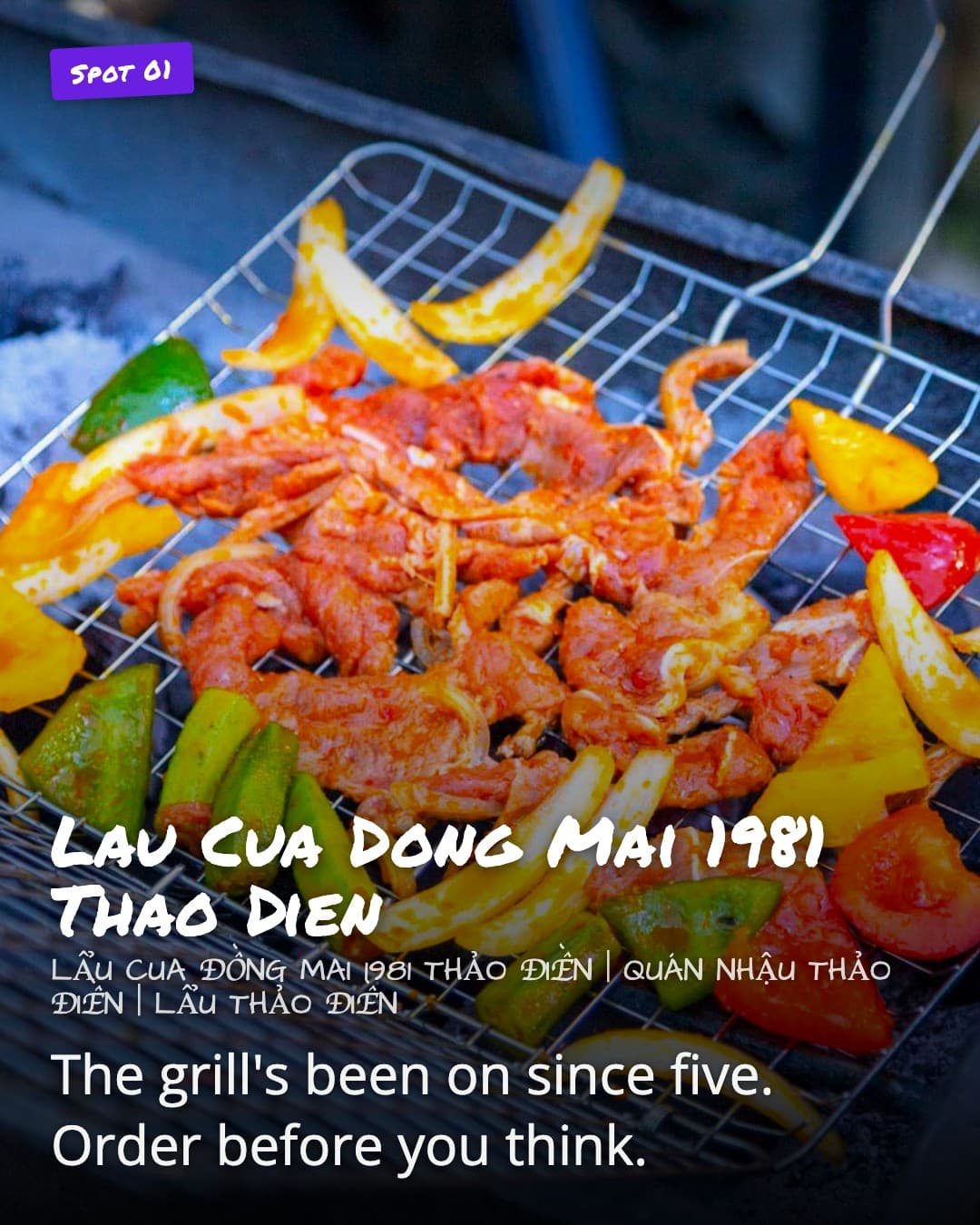 Lau Cua Dong Mai 1981 Thao Dien grill station