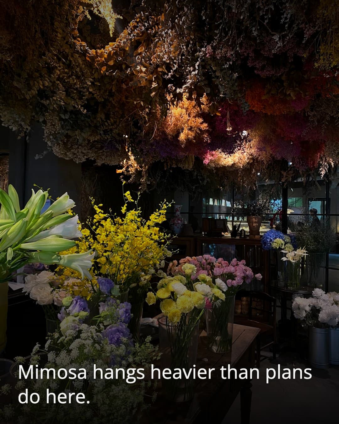 Xi-nê Bistro & Jazz flower installation
