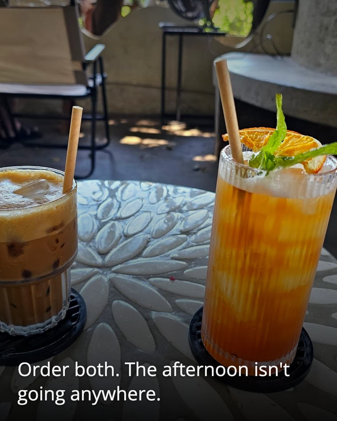 Hong Cafe two drinks