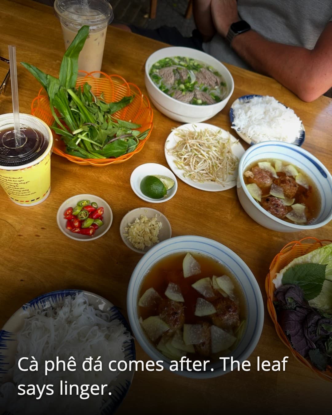 Pho, Bun Cha Ha Noi Xua iced coffee