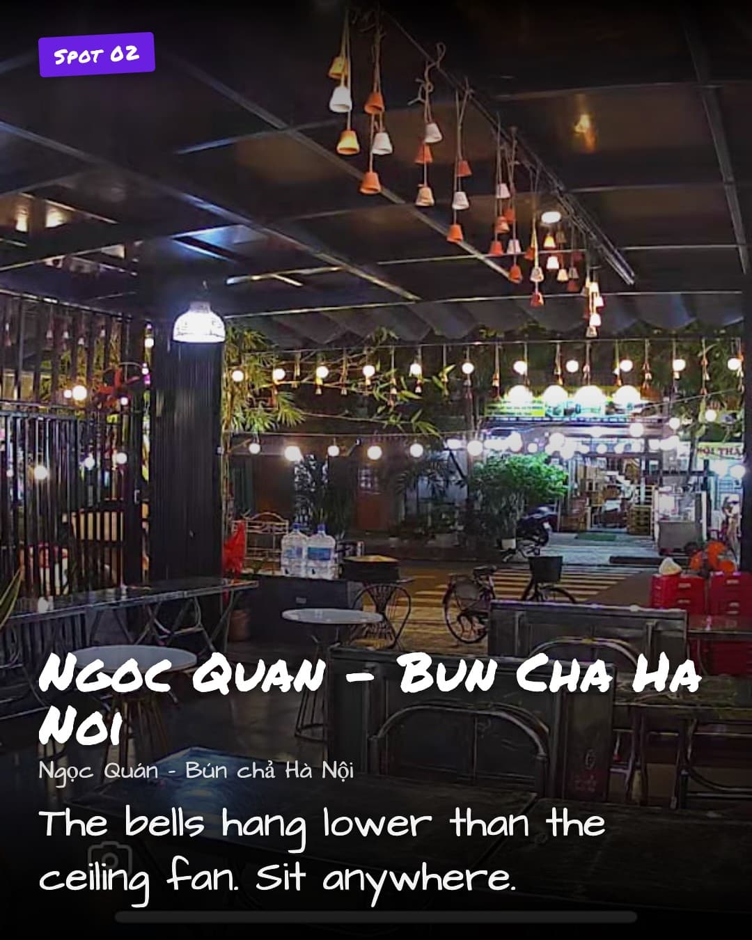 Ngoc Quan - Bun Cha Ha Noi seating area