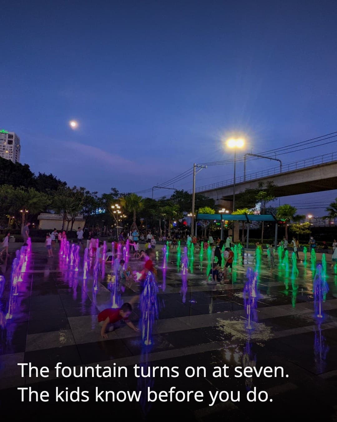 Thao Dien Park fountain