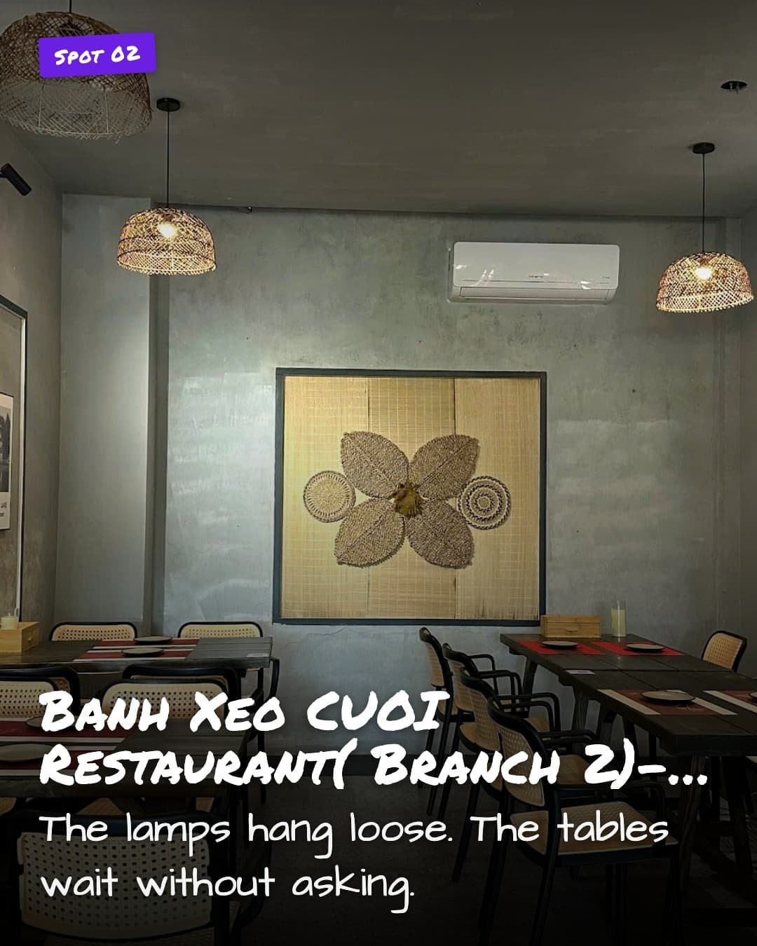 Banh Xeo CUOI restaurant interior